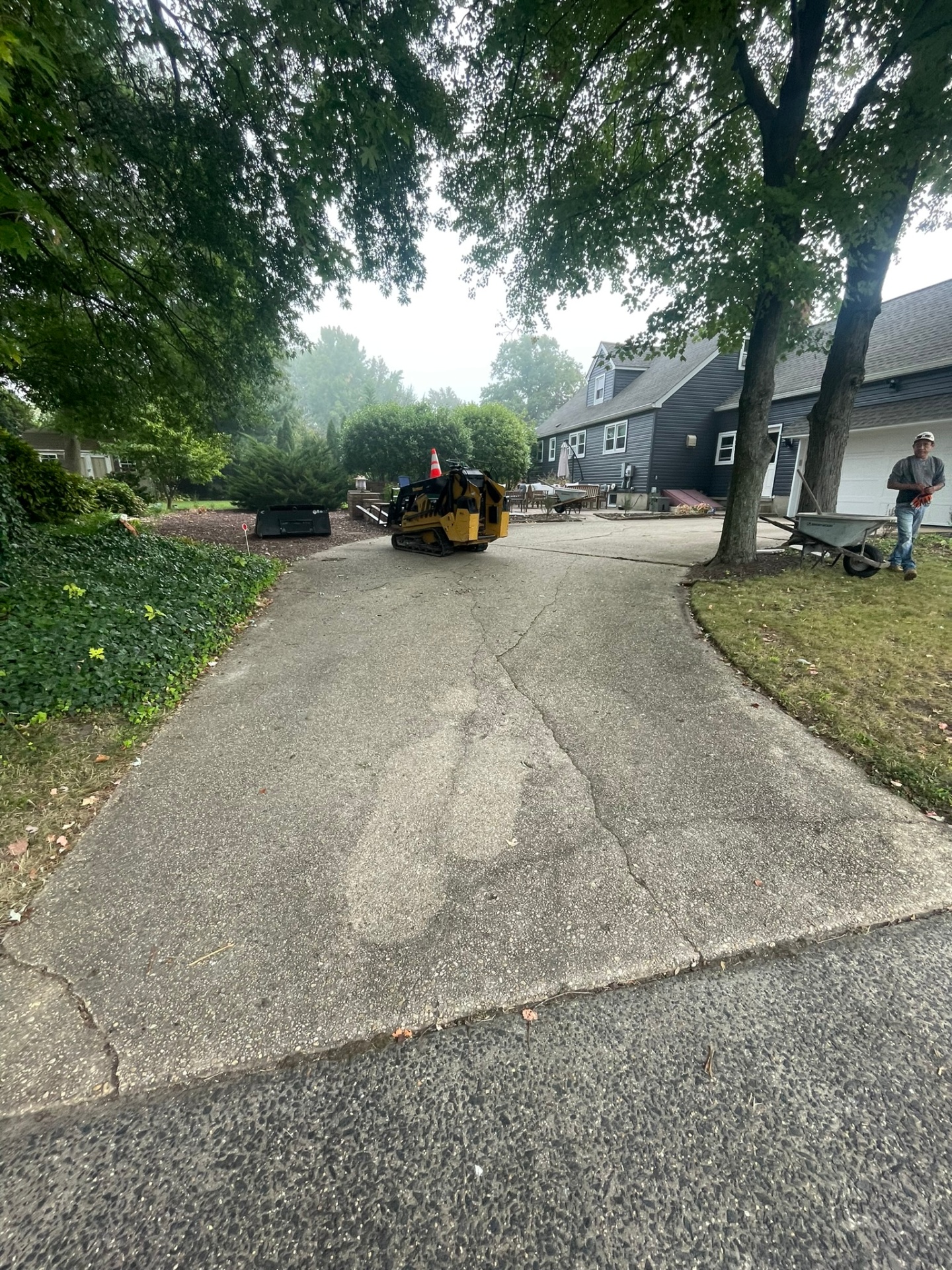 Full concrete driveway replacement Pennsauken NJ – before