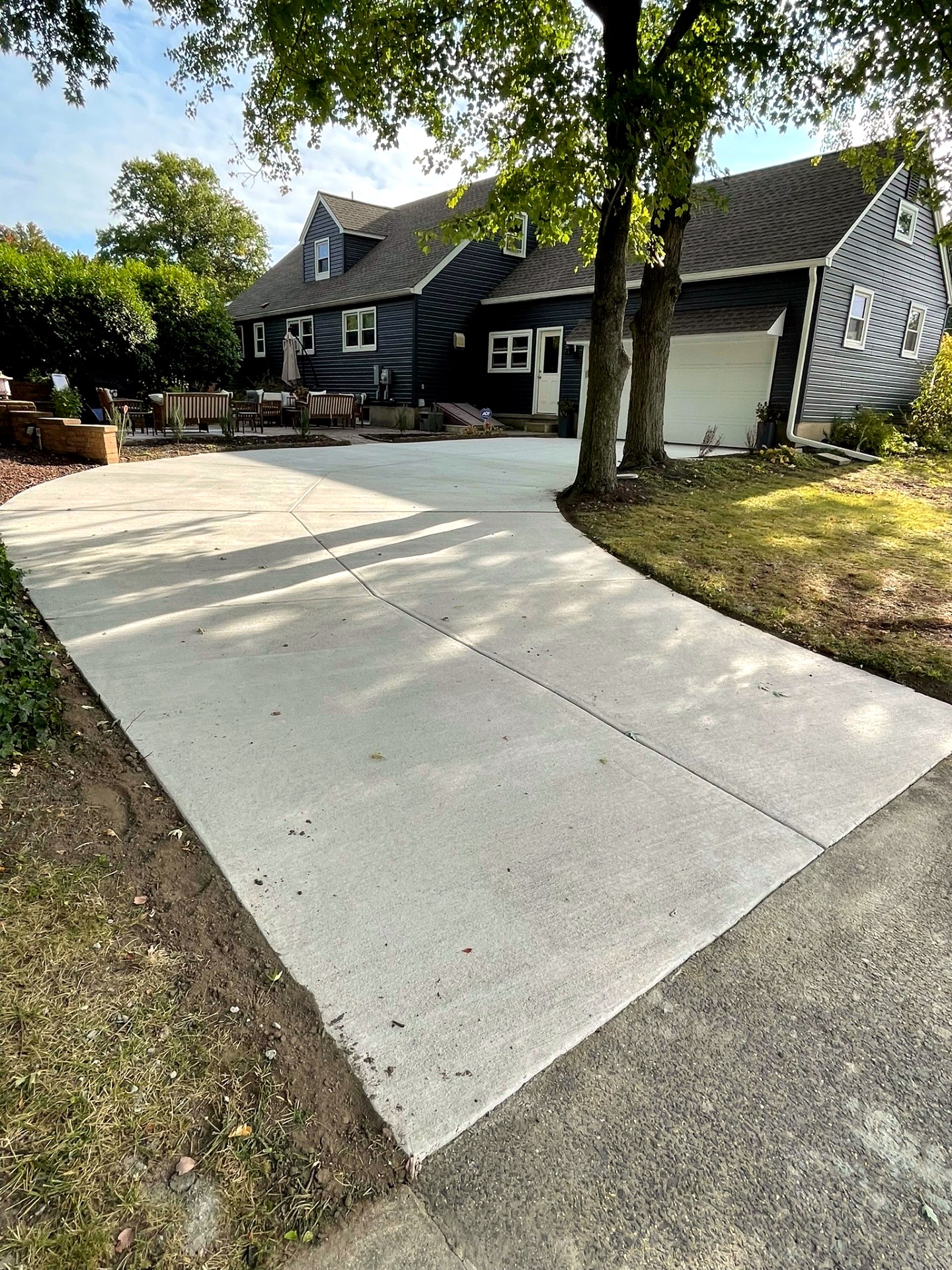 Full concrete driveway replacement Pennsauken NJ – after